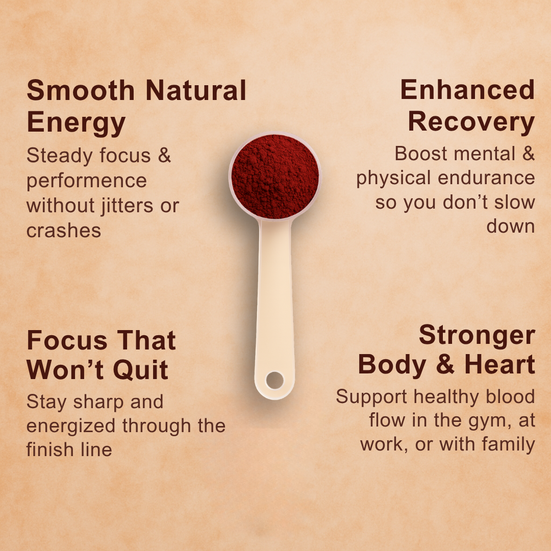 Stimulant-Free Beetroot Powder to Support Stamina, Faster Recovery, and Mental Sharpness
