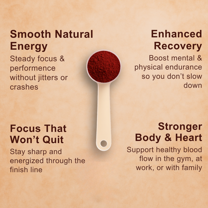 Stimulant-Free Beetroot Powder to Support Stamina, Faster Recovery, and Mental Sharpness